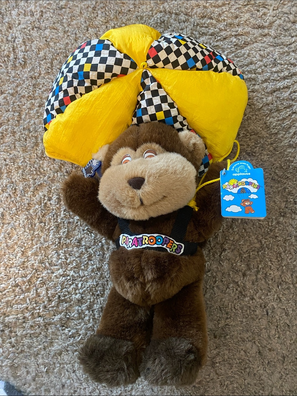 Applause Paratroopers Monkey (Ripcord Riley). New with tags